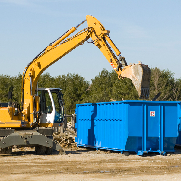 are there any restrictions on where a residential dumpster can be placed in Havelock NC